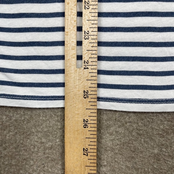 Vintage Y2k Diesel T Shirt Women's Size M White Striped Short Sleeve Designer - Picture 6 of 6